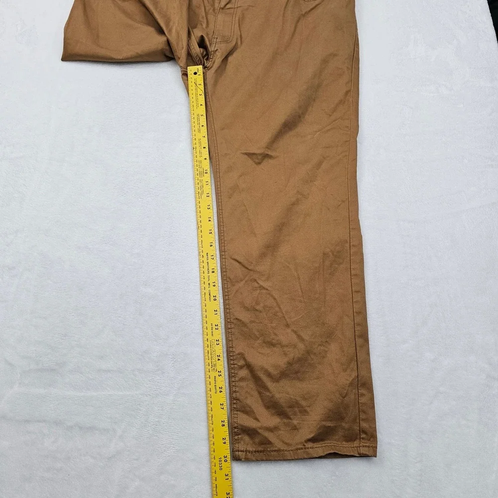 Levis 541 Athletic Taper Pants Mens 48x30 Brown Cotton‎ Stretch Workwear Rugged
